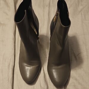 Ann Taylor Sophisticated Gray Ankle Booties